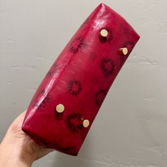 Multi Use Handmade Distressed Leather Purse, Vintage Style Kisslock Handbag - Picture 14 of 15